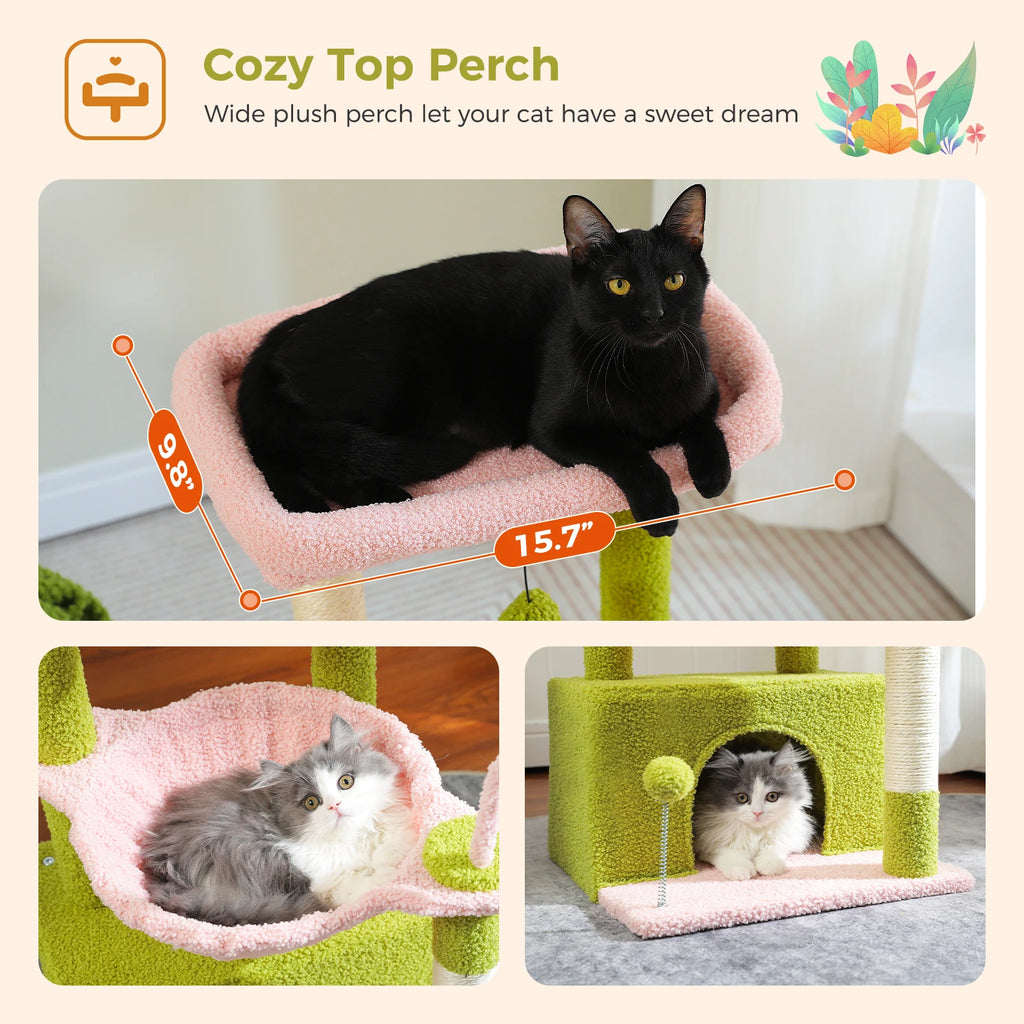 4-in-1 Cactus Cat Tree