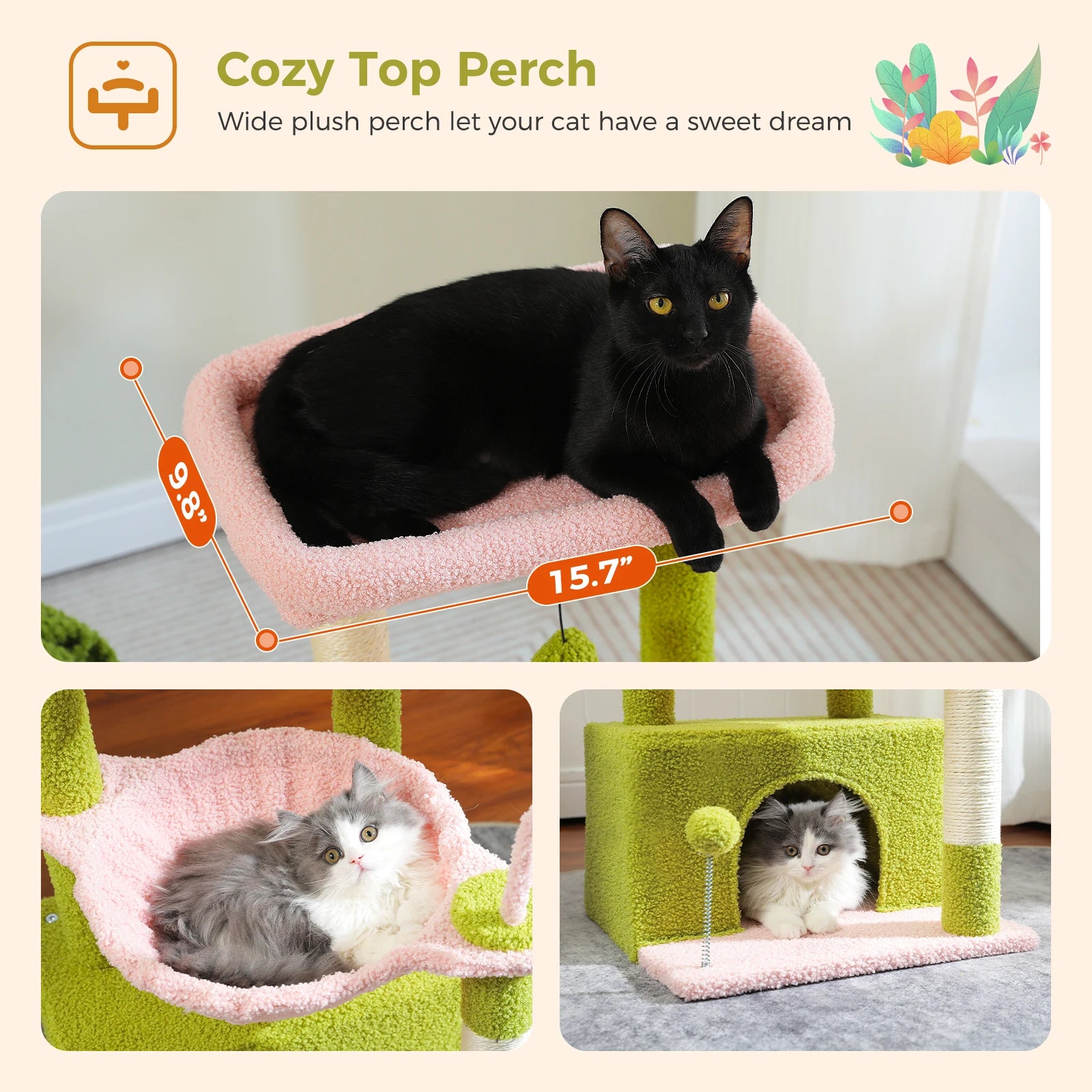 4-in-1 Cactus Cat Tree