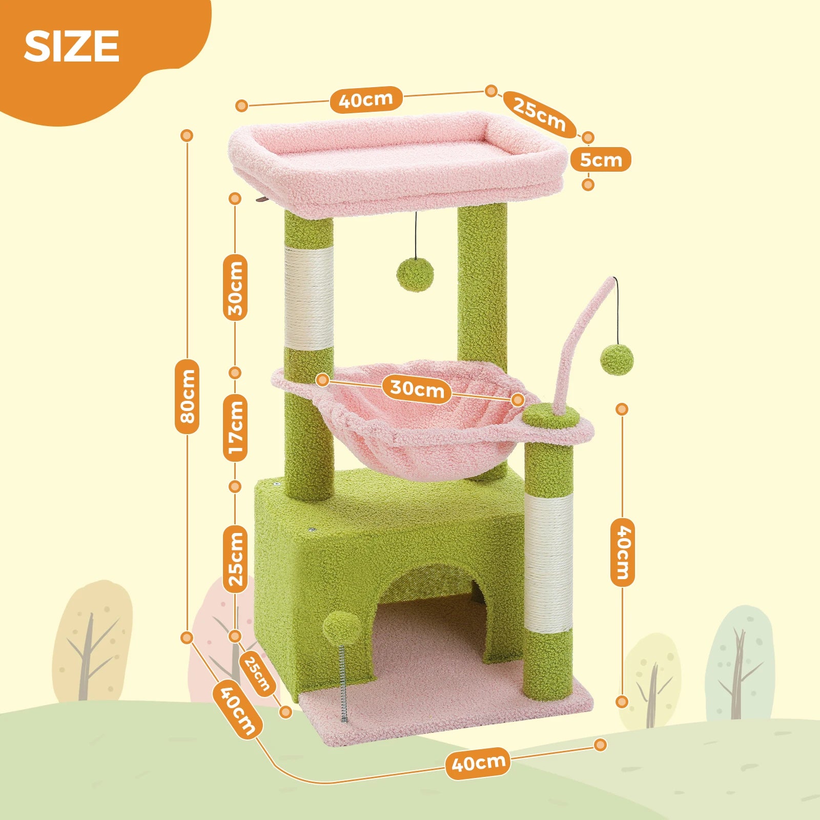 4-in-1 Cactus Cat Tree