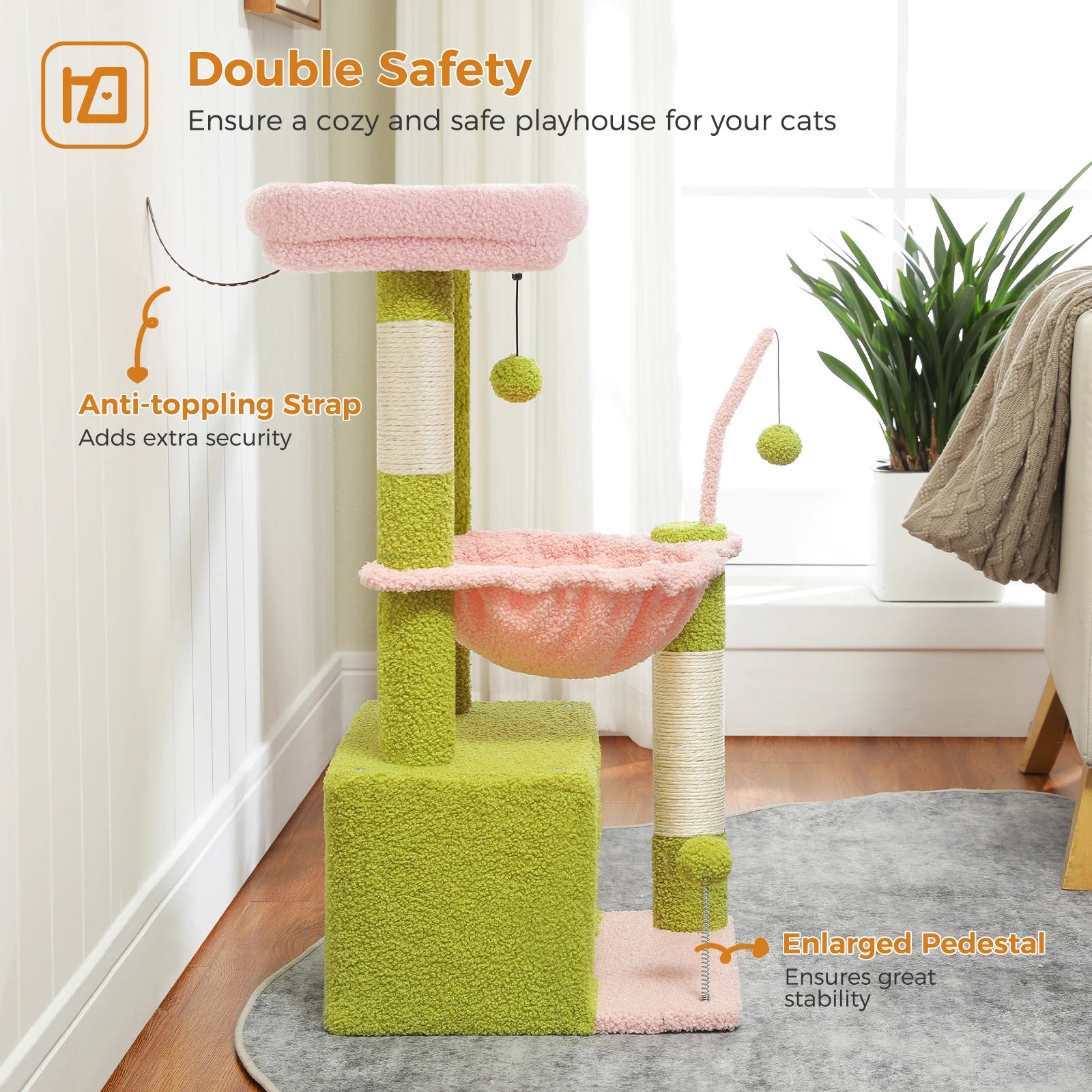 4-in-1 Cactus Cat Tree