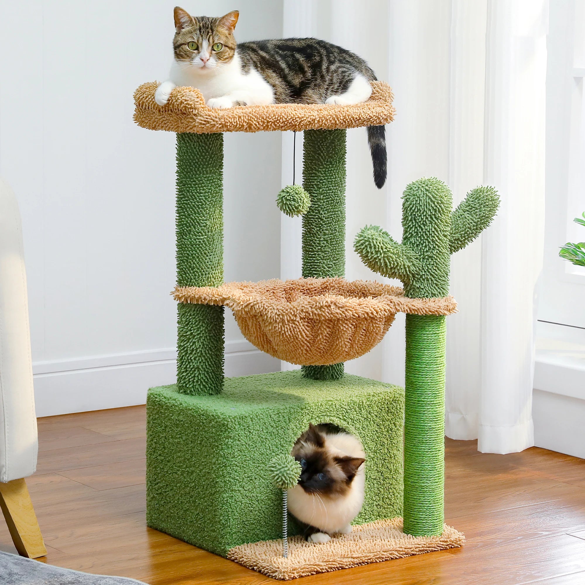 4-in-1 Cactus Cat Tree