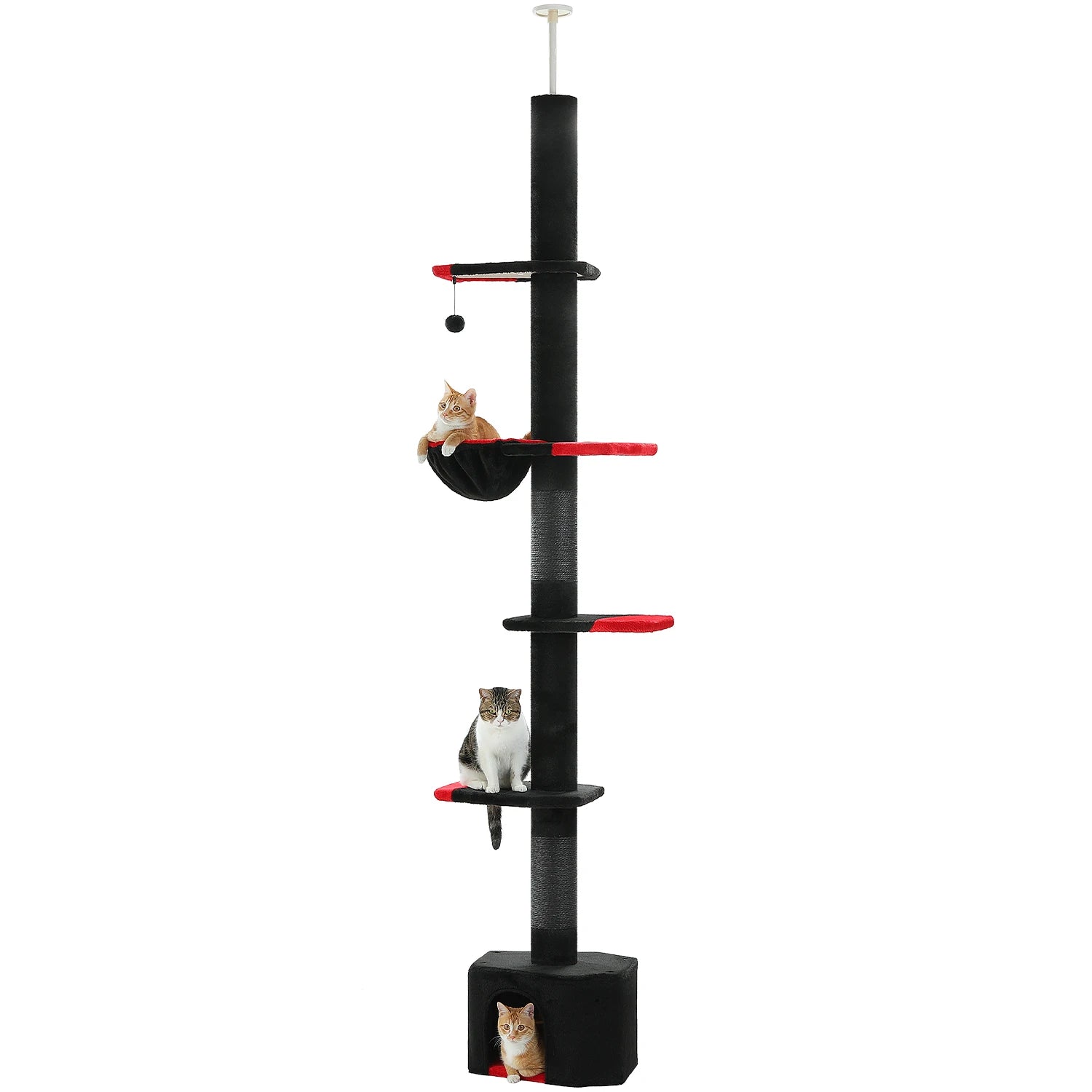 Adjustable Height Cactus Tree w/Scratching Posts