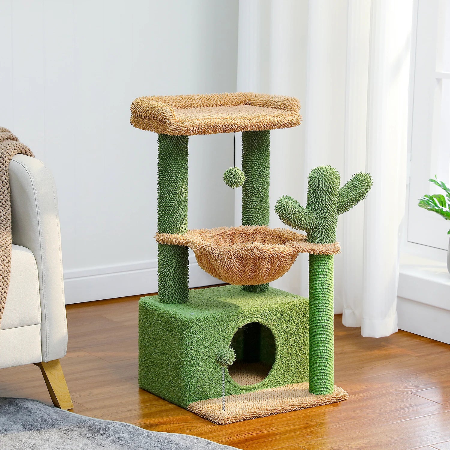 4-in-1 Cactus Cat Tree