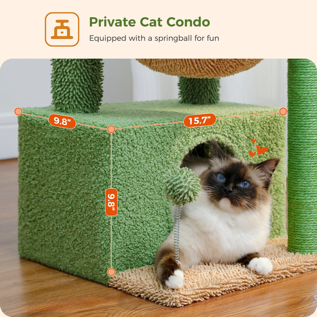 4-in-1 Cactus Cat Tree