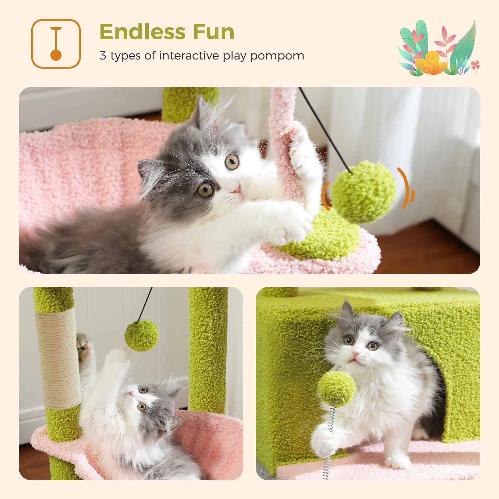 4-in-1 Cactus Cat Tree